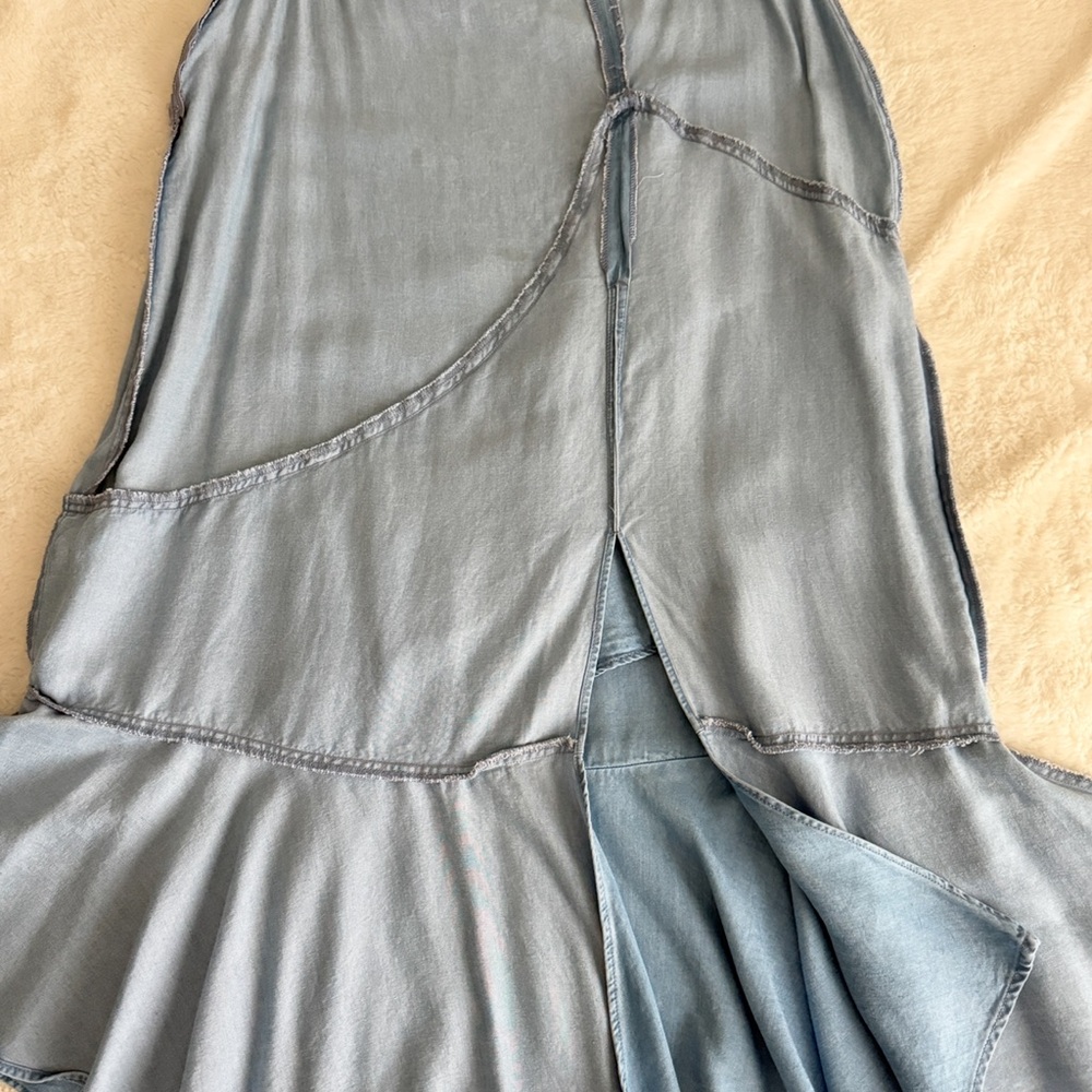 Zara Asymmetrical Ruffle Front Slit Wrap Midi Skirt Size M - Picture 12 of 13